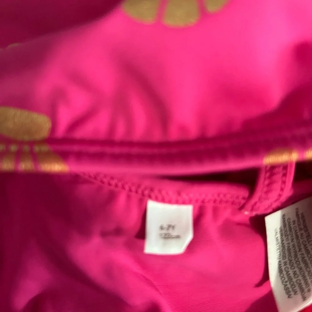 Boden Kids Bikini - Pink with Gold Shells